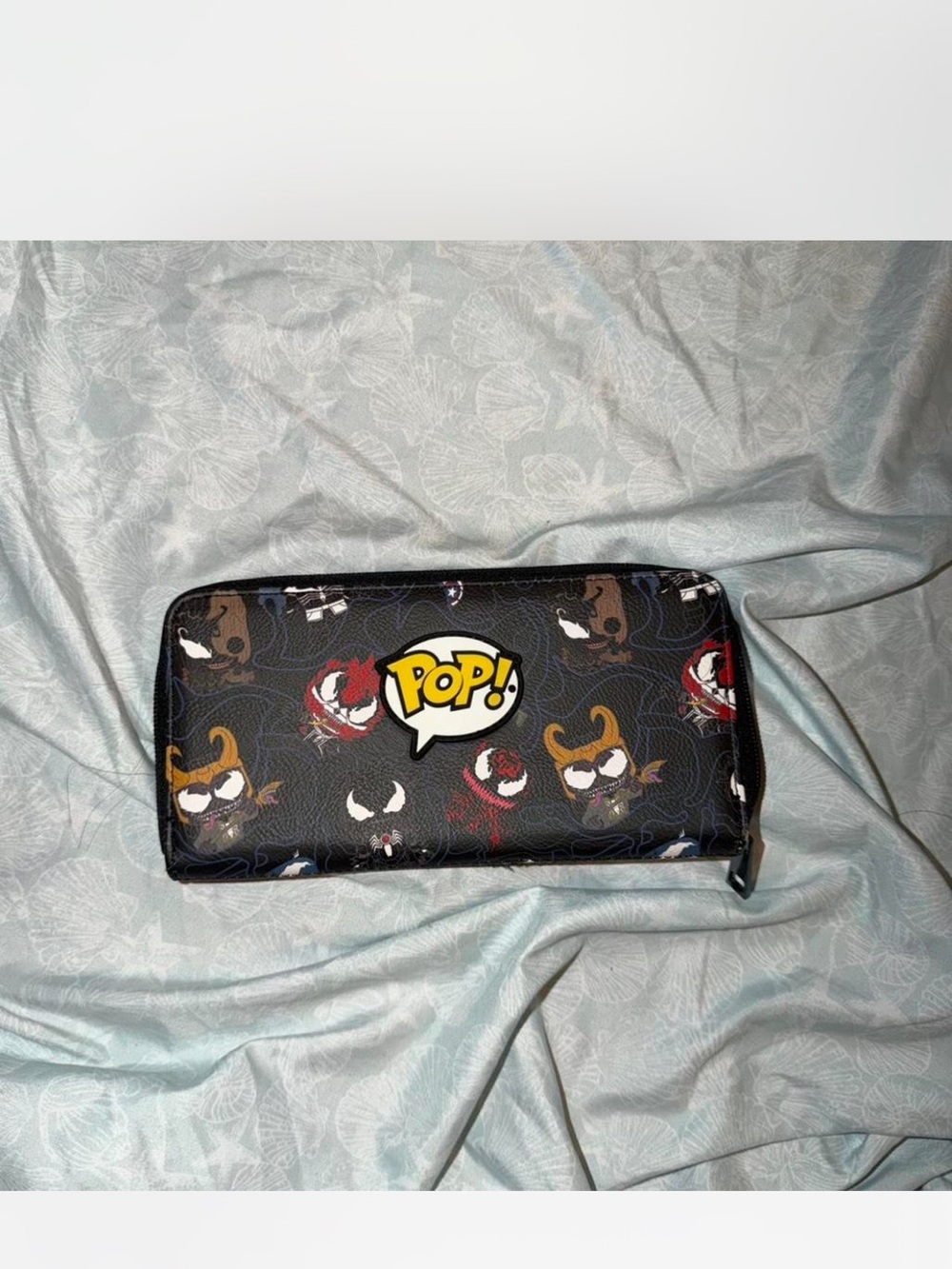 Funko Venom Character Print Zip Wallet